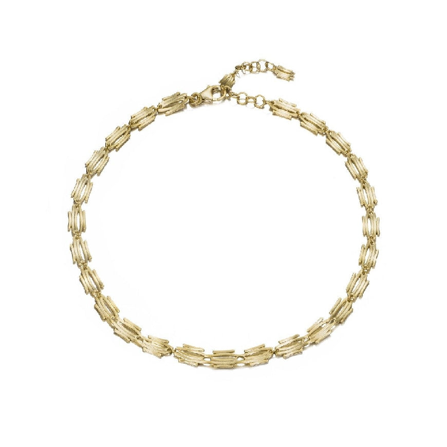 SS/18KY Plated Jorge Revilla 'Shelter' Chain Necklace

Sterling Silver & 18K Yellow Gold Plated Jorge Revilla 'Shelter' Chain Necklace

Chain Length 18' (Adjustable)
