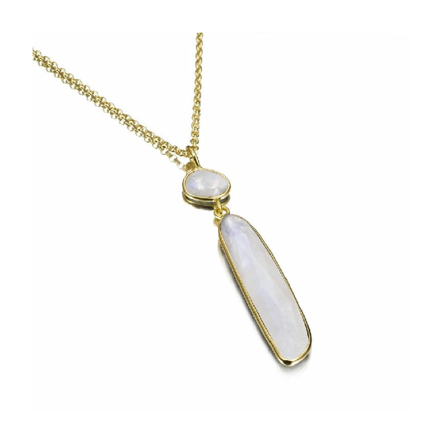 SS/18KY Jorge Revilla 'Atlas' Moonstone Necklace

Sterling Silver & 18K Yellow Gold Plated Jorge Revilla 'Atlas' Rainbow Moonstone Drop Necklace 

Chain Length 18'

