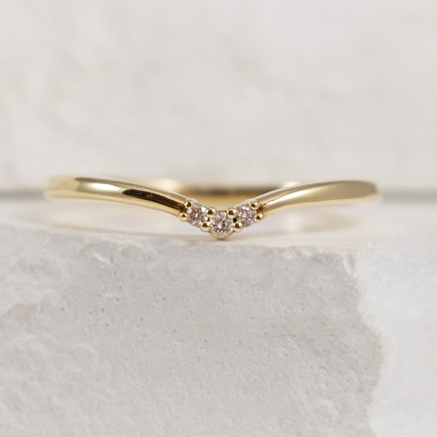 14KY Petite Diamond Chevron Band

14K Yellow Gold Petite Diamond Chevron Band

0.03 Total Natural Diamond Weight 

Finger Size 6.75