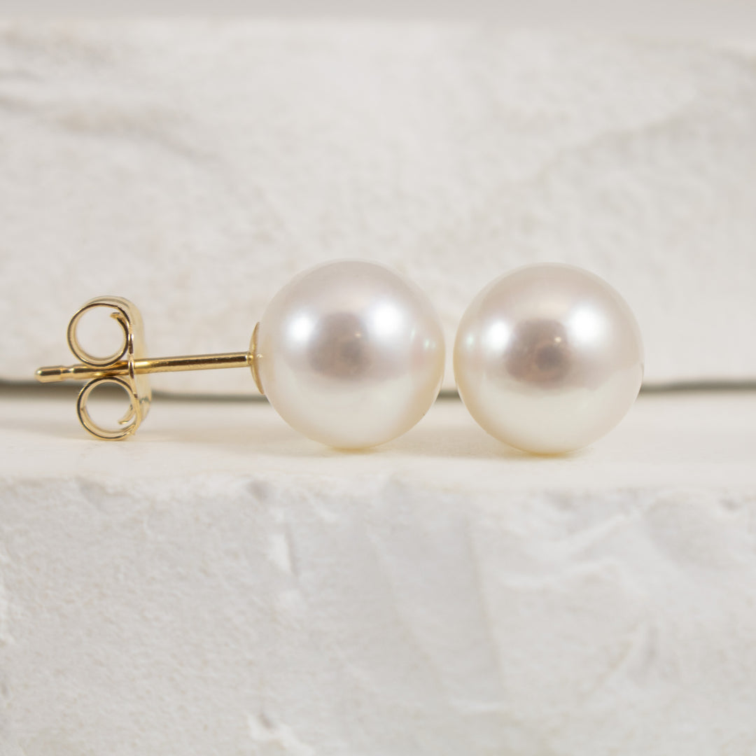 14KY Freshwater Pearl Stud Earrings