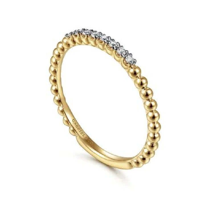 14KY Gabriel & Co. Bujukan Diamond Stackable Ring