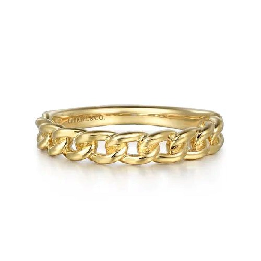 14KY Gabriel & Co. Cuban Link Stackable Ring 

14K Yellow Gold Cuban Link Stackable Ring 

S2265017

Finger Size 6.5 

