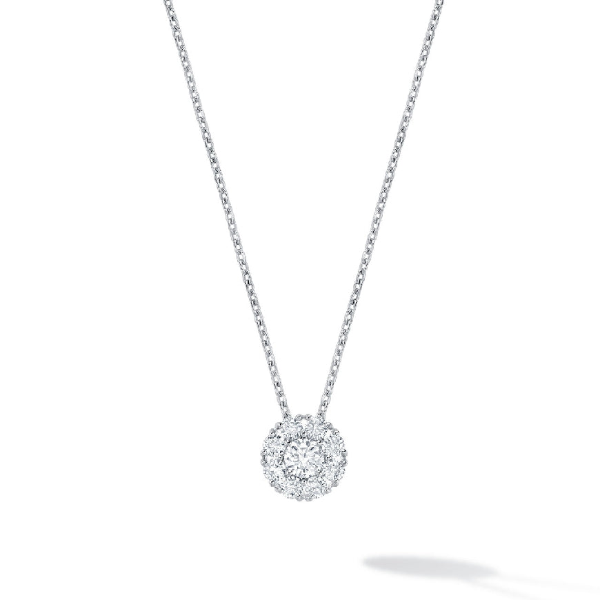 18KW Birks 'Snowflake Round' Cluster Necklace   

18K White Gold Birks Snowflake Collection Round Cluster Natural Diamond Necklace

0.46 Total Natural Diamond Weight

Chain Length 18' (Adjustable to 16')


 