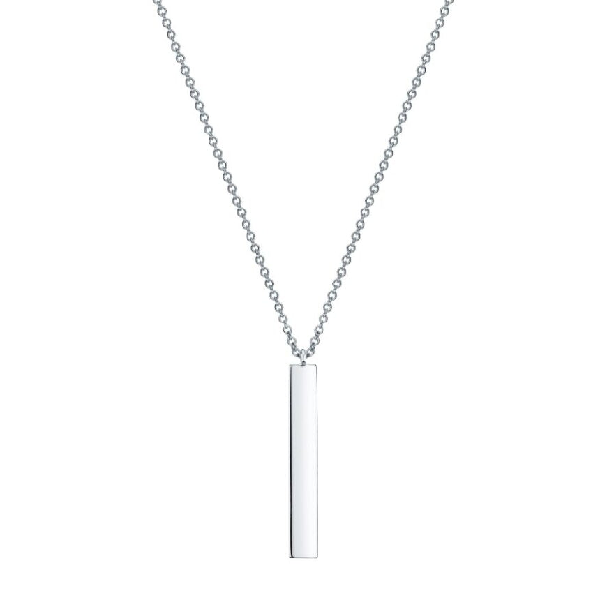 SS Birks 'Essentials' Vertical Bar Necklace         
 
Sterling Silver Birks 'Essentials' Vertical Bar Necklace

Chain Length 18' (Adjustable)
