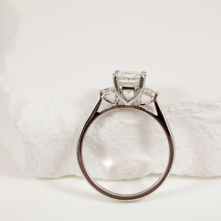 14KW EG Design Trinity Diamond Engagement Ring