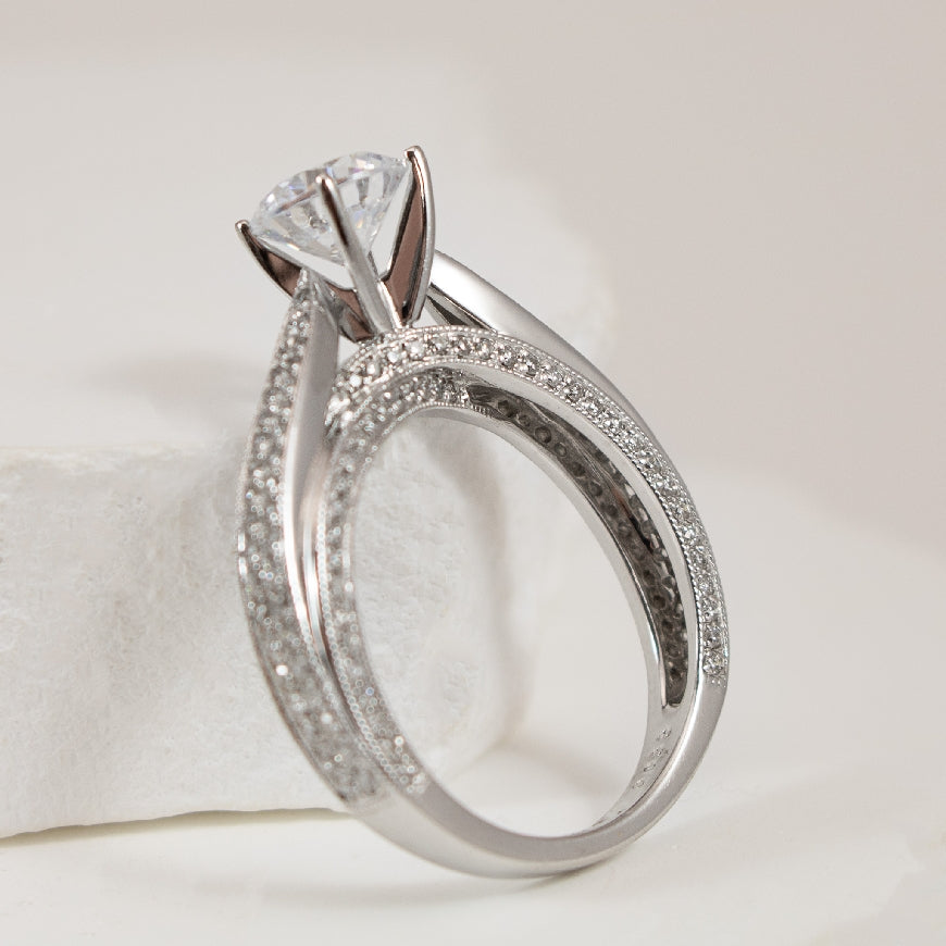 14KW Diamond Accented Ring Setting