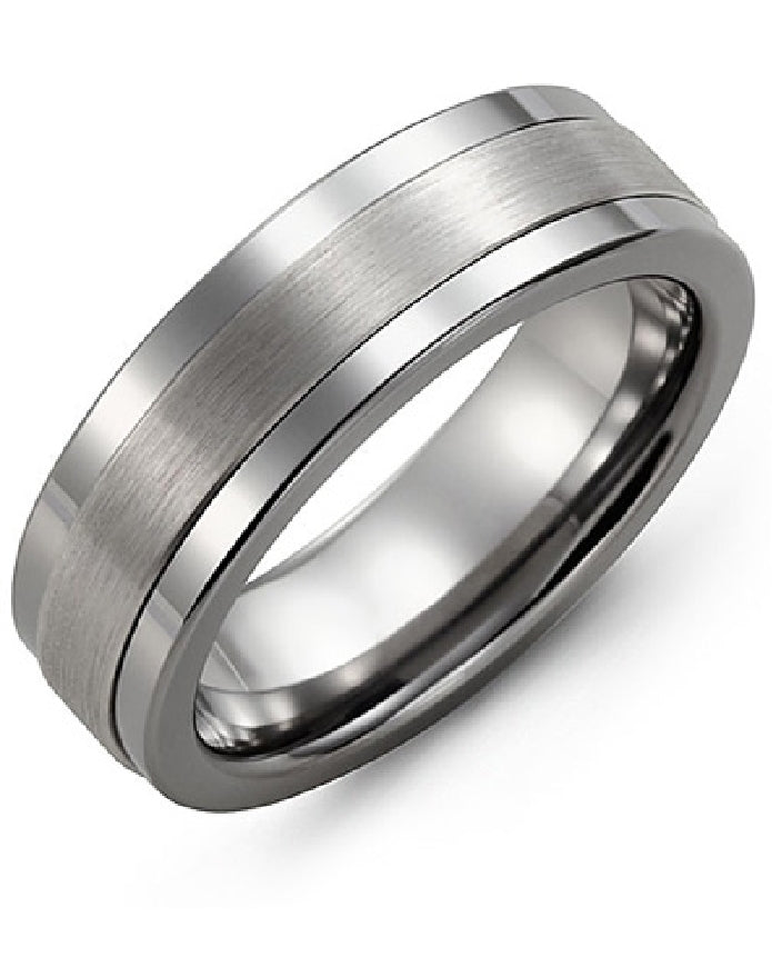 Madani 10KW & Tungsten Alternative 7mm Band        

Madani 10K White Gold & Tungsten Alternative Band 

Brushed with Polished Edge Finish

Width 7mm

Finger Size 10
