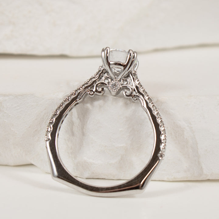 18KW Diamond Accented Ring Setting