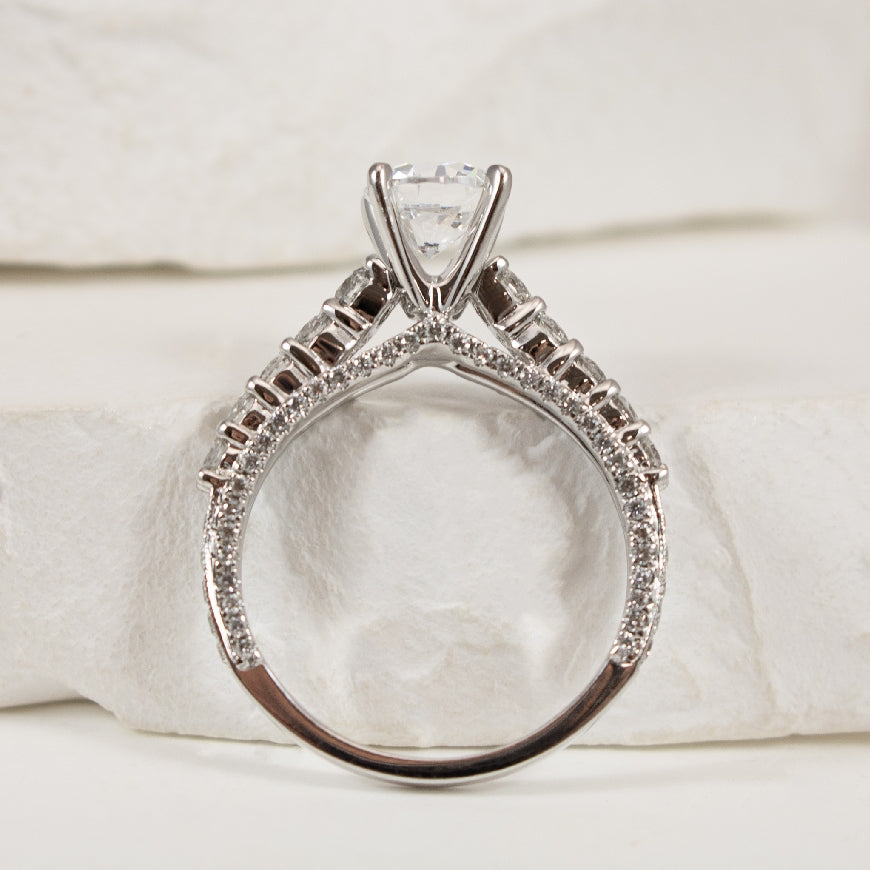 14KW Diamond Accented Ring Setting