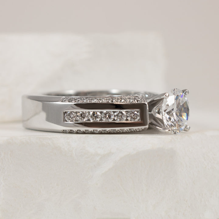 14KW Diamond Accented Ring Setting