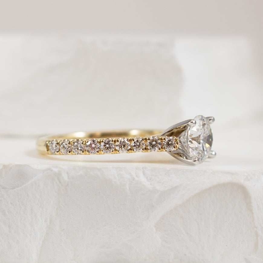 14KY Gabriel & Co. Diamond Engagement Ring