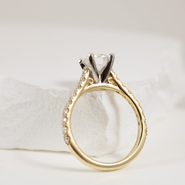 14KY Gabriel & Co. Diamond Engagement Ring