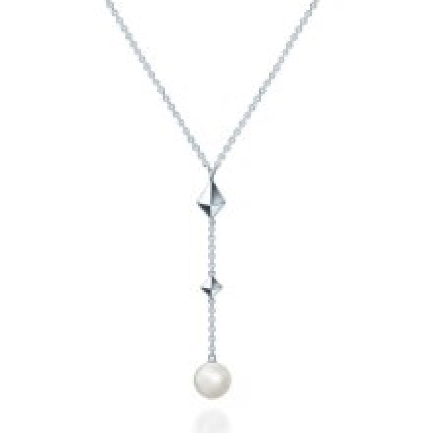 SS Birks 'Rock & Pearl' Drop Necklace                  

Sterling Silver Birks 'Rock & Pearl' Necklace

9mm Freshwater Pearls

Chain Length 18' (Adjustable)

