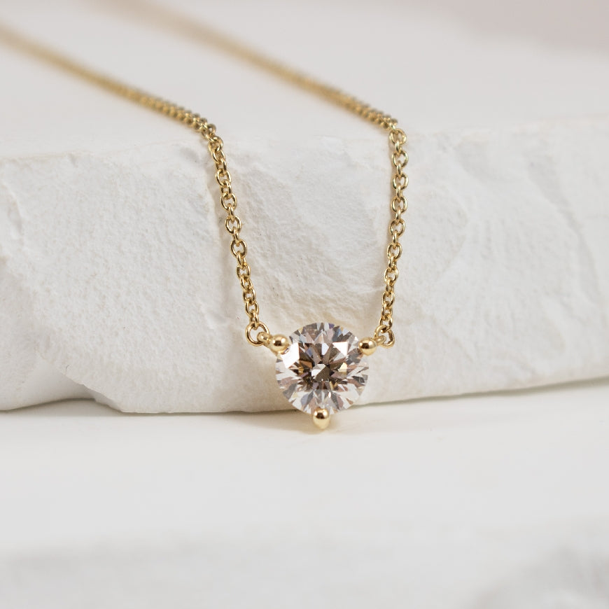 14KY 0.50ct Lightbox Diamond Solitaire Necklace   

14K Yellow Gold Lightbox Lab Grown Diamond Solitaire Necklace

0.50 Total Lab Grown Diamond Weight VS+ Clarity, GH Colour, Very Good Cut 

Chain Length 18' (Adjustable to 16')
