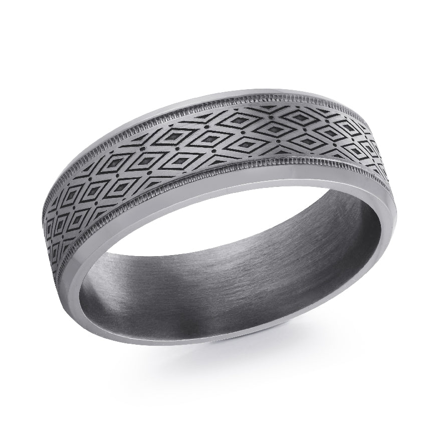 Malo Geometric Tantalum Alternative 7mm Band          

Malo Geometric Tantalum Alternative Band

Laser Engraved Center with Polished Edge Finish

Width 7mm

Finger Size 10
