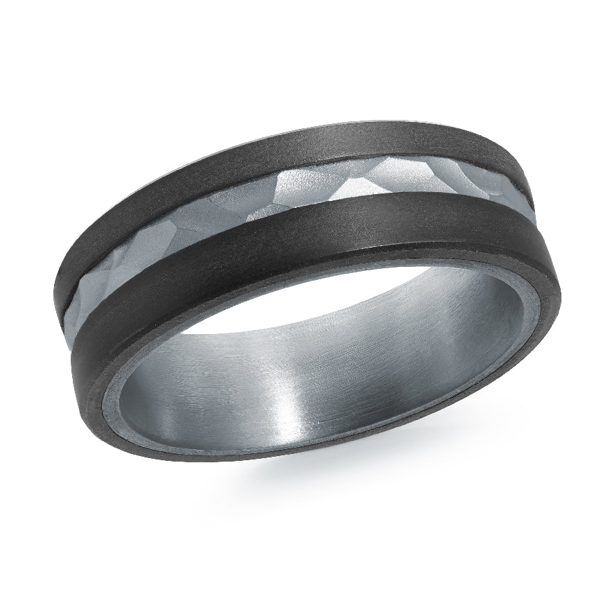 Mardini Hammered Finish Mixed Metal 7mm Band                     

Mardini 14K White Gold, Tantalum & Carbon Fiber Alternative Band

Satin & Hammered Finish

Width 7mm

Finger Size 10

