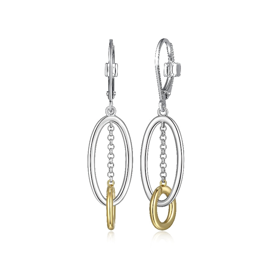Elle Collection SS & G/R Plate Oval & Circle Earrings

Elle Collection Sterling Silver & Gold/Rhodium Plate 'Circadia' Oval & Circle Earrings

Earring Closure Leverback

