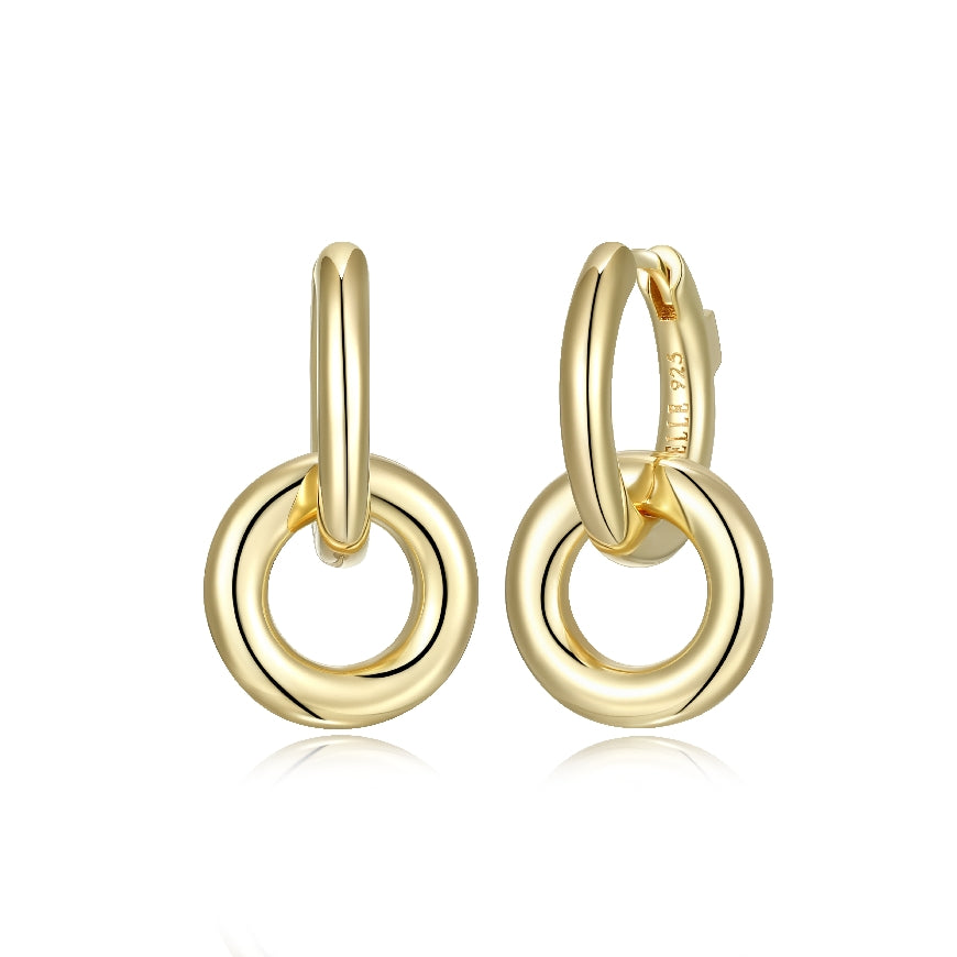 Elle Collection SS & GP 'Simpatico' Hoop Earrings 

Elle Collection Sterling Silver & Gold Plate 'Simpatico' Hoop Earrings with Removable Ring 

16MM Diameter

Earring Closure Huggie Hoop 


