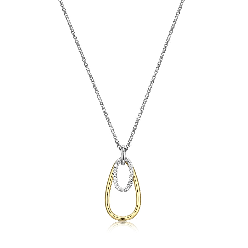 Sterling Silver Elle Gold & Rhodium Plated 'Circadia' Cubic Zirconia Necklace

Chain Length 17' (Adjustable)
