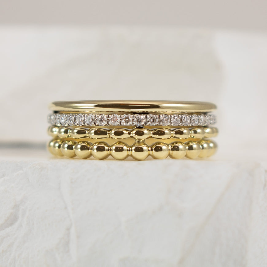 14KY Breuning Diamond Multi-Layer Ring             

14K Yellow Gold Breuning Natural Diamond Multi-Layer Ring

0.188 Total Natural Diamond Weight SI Clarity, H Colour

Finger Size 6.5
