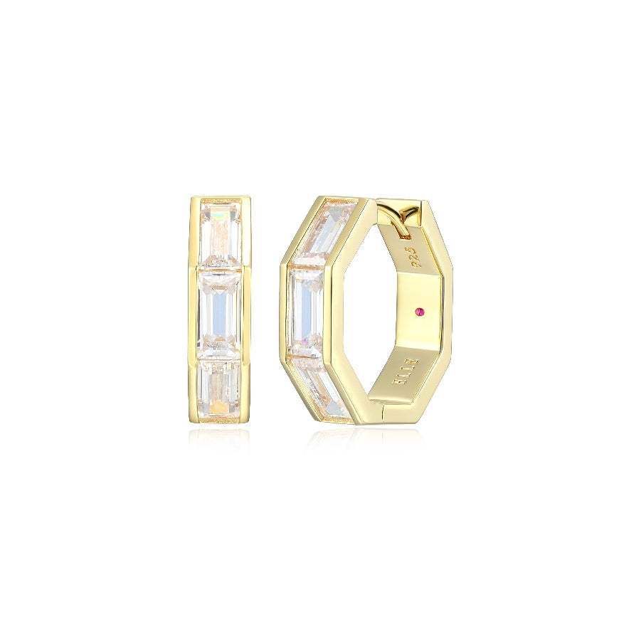 ELLE Collection 'Baguette' Octagonal Hoop Earrings

ELLE Collection Gold & Plated Sterling Silver Baguette Cubic Zirconia Octagonal 

16.3mm Hoop 







