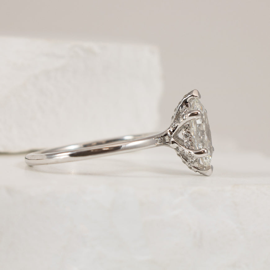 14KW S.Kashi Marquise Diamond Engagement Ring