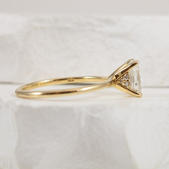 14KY S.Kashi Radiant Cut Diamond Engagement Ring