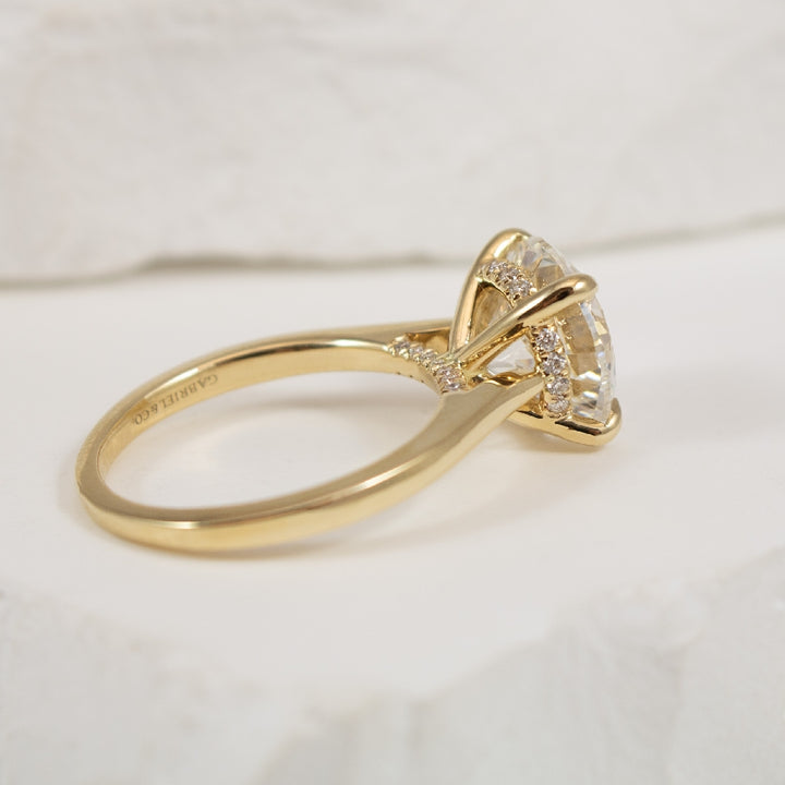 14K Yellow Gold Gabriel & Co Lab Grown & Natural D
