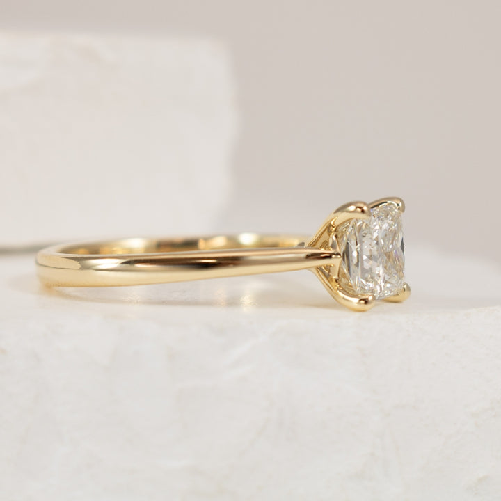 14KY Princess Cut 1.26CT Diamond Engagement Ring