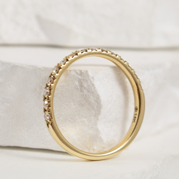 14KY 0.33TDW Straight Diamond Band