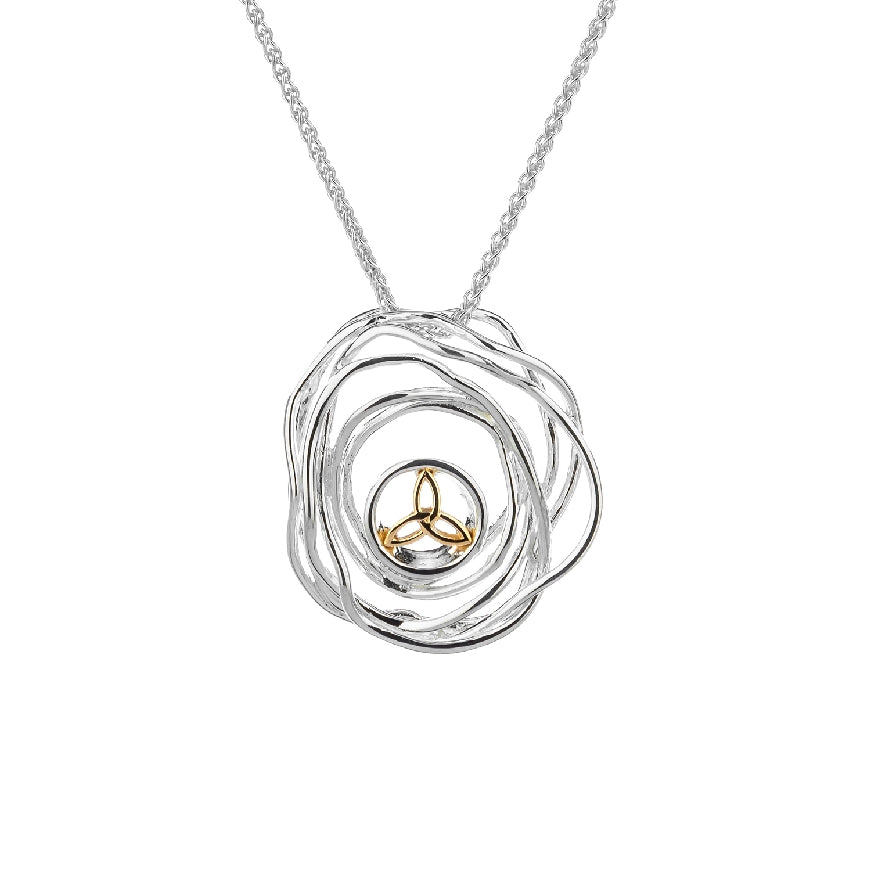 SS & 10KY Keith Jack Cradle of Life Necklace 

Sterling Silver & 10K Yellow Gold Keith Jack Cradle of Life Necklace 

Chain Length 
