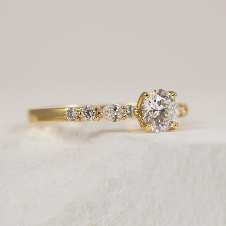 18KY 0.50CT Canadian Diamond Engagement Ring