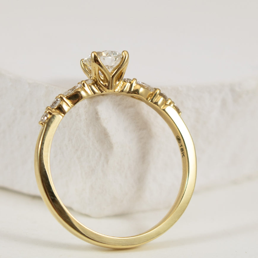 18KY 0.50CT Canadian Diamond Engagement Ring