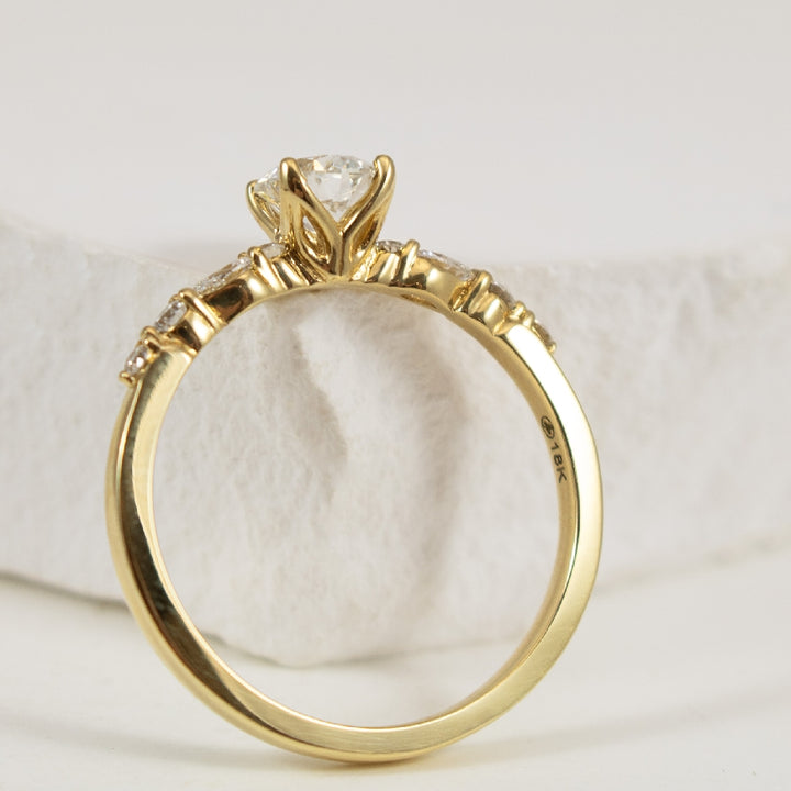 18KY 0.50CT Canadian Diamond Engagement Ring