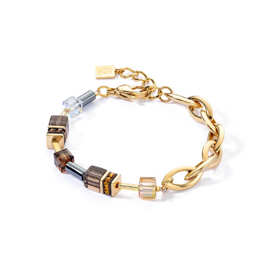 Coeur De Lion Gold & Brown Chain Bracelet         

Coeur De Lion Gold & Brown Chain/ Cube Bracelet

Bracelet Length Adjustable
